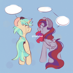 Size: 1000x1000 | Tagged: safe, imported from derpibooru, oc, oc only, oc:sunrise sentry, pegasus, pony, unicorn, female, freckles, jewelry, male, mare, necklace, pearl necklace, stallion