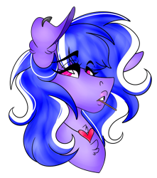 Size: 671x760 | Tagged: safe, artist:dejja-vu122, imported from derpibooru, oc, oc:skypaw, pony, bust, female, mare, portrait, simple background, solo, transparent background