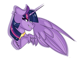 Size: 1600x1200 | Tagged: safe, artist:dejja-vu122, imported from derpibooru, twilight sparkle, alicorn, pony, bust, portrait, simple background, solo, transparent background, twilight sparkle (alicorn)