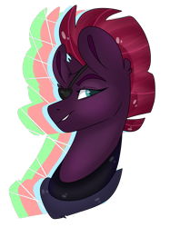 Size: 3645x4882 | Tagged: safe, artist:dejja-vu122, imported from derpibooru, tempest shadow, pony, absurd resolution, bust, eyepatch, portrait, simple background, solo, transparent background