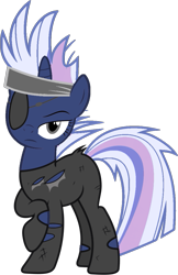 Size: 705x1090 | Tagged: safe, artist:foxyfell1337, imported from derpibooru, oc, oc:silverlay, pony, unicorn, it's about time, base used, clothes, future twilight, simple background, solo, transparent background