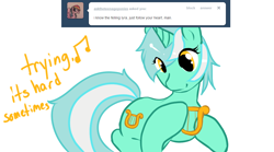 Size: 1080x600 | Tagged: safe, artist:azure-doodle, imported from derpibooru, lyra heartstrings, pony, lyre, musical instrument, sexually confused lyra, solo