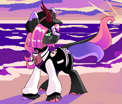 Size: 875x750 | Tagged: safe, artist:brainiac, imported from derpibooru, oc, oc:love letters, kirin, aseprite, female, mare, pixel art, solo, timed drawing