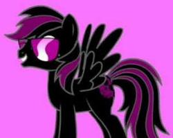 Size: 385x306 | Tagged: safe, imported from derpibooru, oc, oc only, oc:johnathan lamm, pegasus, pony, pony creator, colt, foal, glasses, male, pink background, simple background, smiling, spread wings, stallion, wings