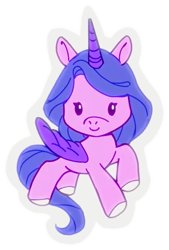 Size: 420x620 | Tagged: safe, imported from derpibooru, part of a set, screencap, alicorn, pony, spoiler:my little pony: make your mark, background removed, g5, my little pony: make your mark, my little pony: make your mark chapter 1, simple background, solo, sticker, transparent background, unnamed character, unnamed pony