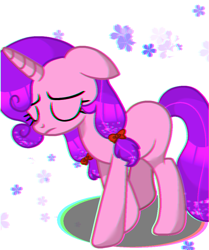 Size: 788x944 | Tagged: safe, imported from derpibooru, oc, oc only, oc:candlelight warmth, unicorn, female, flower, horn, mare, sad, shadow, unicorn oc
