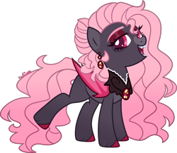 Size: 2193x1901 | Tagged: safe, artist:kurosawakuro, imported from derpibooru, oc, bat pony, pony, base used, female, mare, offspring, parent:fluttershy, parent:king sombra, parents:sombrashy, simple background, solo, transparent background