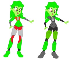 Size: 689x586 | Tagged: safe, artist:robertsonskywa1, imported from derpibooru, human, equestria girls, alternate clothes, alternate design, armor, clothes, equestria girls-ified, full body, hero factory, lego, natalie breez, outfit, shoulder pads, skintight clothes, solo, suit