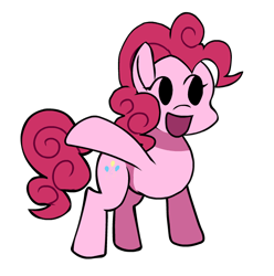 Size: 624x630 | Tagged: safe, artist:foxyfell1337, artist:rainbrony, imported from derpibooru, pinkie pie, pony, friday night funkin', funkin' is magic, simple background, solo, transparent background