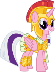 Size: 782x1024 | Tagged: safe, artist:cloudy glow, edit, editor:foxyfell1337, imported from derpibooru, vector edit, twilight, pony, armor, athena sparkle, costume, simple background, solo, transparent background, vector