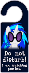 Size: 1566x3828 | Tagged: safe, artist:thorinair, imported from derpibooru, dj pon-3, vinyl scratch, pony, unicorn, door knob hanger, female, mare, simple background, solo, transparent background