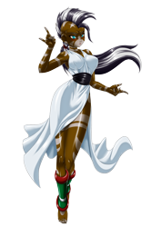 Size: 2754x4154 | Tagged: safe, alternate version, artist:mauroz, imported from derpibooru, zecora, human, dark skin, female, humanized, simple background, solo, transparent background