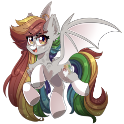 Size: 1280x1280 | Tagged: safe, artist:star-theft, imported from derpibooru, oc, oc only, oc:anomaly, bat pony, pony, female, mare, simple background, solo, transparent background