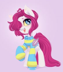 Size: 2402x2756 | Tagged: safe, artist:melodylibris, imported from derpibooru, oc, oc only, bat pony, pony, clothes, solo, sweater