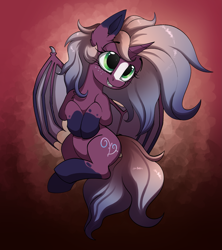 Size: 2065x2322 | Tagged: safe, alternate version, artist:luxsimx, imported from derpibooru, oc, oc:efflorescence, oc:witching essence, oc:witching hour, alicorn, bat pony, bat pony alicorn, pony, bat pony oc, bat wings, commissioner:reversalmushroom, fusion, horn, wings