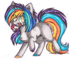 Size: 876x716 | Tagged: safe, artist:tay-niko-yanuciq, imported from derpibooru, oc, oc only, pony, unicorn, chest fluff, colored hooves, eye clipping through hair, horn, simple background, solo, transparent background, unicorn oc
