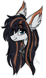 Size: 508x855 | Tagged: safe, artist:tay-niko-yanuciq, imported from derpibooru, oc, oc only, earth pony, pony, bust, ear fluff, earth pony oc, simple background, smiling, solo, transparent background