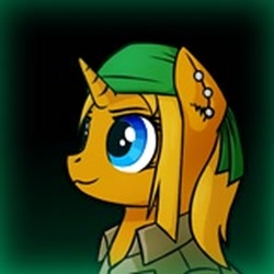 Size: 720x720 | Tagged: safe, imported from derpibooru, oc, oc only, oc:winry, pony, unicorn, fallout equestria, game: fallout equestria: remains, earring, female, mare, piercing