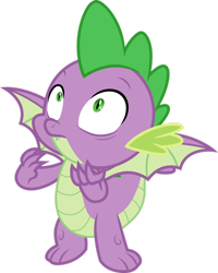 Size: 1280x1599 | Tagged: safe, artist:cloudy glow, imported from derpibooru, spike, dragon, molt down, .ai available, male, simple background, solo, transparent background, vector, winged spike, wings