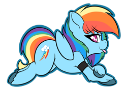 Size: 2388x1668 | Tagged: safe, artist:php156, imported from derpibooru, rainbow dash, pegasus, pony, simple background, solo, tongue out, transparent background