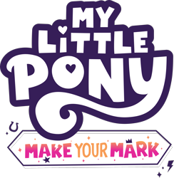 Size: 2643x2711 | Tagged: safe, imported from derpibooru, .svg available, crown, g5, horseshoes, jewelry, lightning, logo, my little pony logo, my little pony: make your mark, no pony, official, regalia, simple background, sparkles, stars, svg, transparent background, vector
