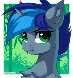 Size: 2000x2131 | Tagged: safe, artist:redchetgreen, imported from derpibooru, oc, oc only, pony, unicorn, jungle, solo