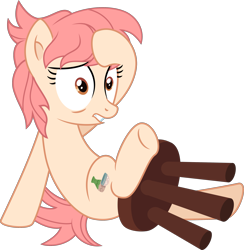 Size: 2832x2905 | Tagged: safe, artist:thatusualguy06, imported from derpibooru, raspberry vinaigrette, earth pony, pony, discordant harmony, marks for effort, base used, female, head in hooves, high res, mare, shrunken pupils, simple background, solo, stool, transparent background