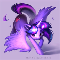 Size: 3424x3424 | Tagged: safe, artist:shira-hedgie, imported from derpibooru, twilight sparkle, alicorn, pony, dancing, feather, female, mare, solo, spread wings, twilight sparkle (alicorn), wings