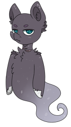 Size: 1281x2297 | Tagged: safe, artist:highrolleryt, imported from derpibooru, oc, oc only, ghost, ghost pony, pony, ear fluff, simple background, solo, transparent background, unamused