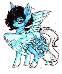 Size: 649x774 | Tagged: safe, artist:tay-niko-yanuciq, imported from derpibooru, oc, oc only, pegasus, pony, ear piercing, earring, jewelry, pegasus oc, piercing, simple background, smiling, solo, transparent background