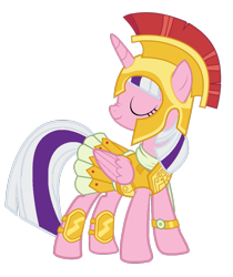 Size: 819x976 | Tagged: safe, artist:foxyfell1337, imported from derpibooru, twilight, twilight sparkle, alicorn, pony, armor, athena sparkle, costume, g1, g1 to g4, g4, generation leap, simple background, solo, transparent background, twilight sparkle (alicorn)