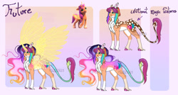 Size: 1280x684 | Tagged: safe, artist:malinraf1615, imported from derpibooru, sunny starscout, alicorn, earth pony, pony, alternate design, artificial horn, artificial wings, augmented, g5, horn, leonine tail, magic, magic horn, magic wings, my little pony: a new generation, race swap, solo, sunnycorn, tail, wings