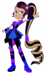 Size: 442x720 | Tagged: safe, imported from derpibooru, rarity, human, equestria girls, equestria girls series, super squad goals, boots, clothes swap, crystal guardian, high heel boots, recolor, shoes, simple background, solo, white background