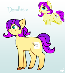 Size: 871x979 | Tagged: safe, artist:greenarsonist, imported from derpibooru, oc, oc only, oc:doodles✏, earth pony, pony, chubby, earth pony oc, female, filly, foal, redraw, smiling, unshorn fetlocks