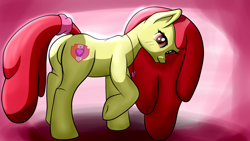 Size: 3840x2160 | Tagged: artist needed, safe, imported from ponybooru, apple bloom, earth pony, pony, adult, amulet, bow, female, jewelry, mare, older, smiling, solo, tail bow