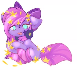 Size: 1912x1792 | Tagged: safe, artist:fluffire, imported from derpibooru, oc, oc only, oc:lillybit, earth pony, pony, adorkable, bow, clothes, cute, dork, earth pony oc, eye clipping through hair, female, flower, gaming headset, headphones, headset, mare, ocbetes, open mouth, open smile, ribbon, simple background, sitting, smiling, socks, solo, striped socks, white background