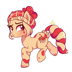 Size: 2500x2500 | Tagged: safe, artist:rachelclaradrawz, imported from derpibooru, oc, oc only, oc:strawberry twist, earth pony, pony, base used, female, mare, simple background, solo, transparent background