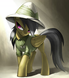 Size: 1600x1800 | Tagged: safe, artist:murskme, imported from derpibooru, daring do, pegasus, pony, badass, clothes, female, mare, solo