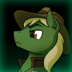 Size: 720x720 | Tagged: safe, imported from derpibooru, oc, oc only, oc:brass buckshot, earth pony, pony, fallout equestria, game: fallout equestria: remains, male
