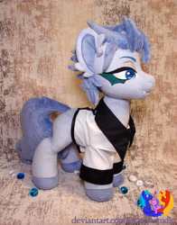 Size: 2304x2945 | Tagged: safe, artist:1stastrastudio, imported from derpibooru, oc, oc:grimmjow, earth pony, pony, clothes, female, irl, mare, photo, plushie, solo