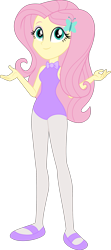 Size: 1441x3257 | Tagged: safe, artist:dupontsimon, imported from derpibooru, fluttershy, human, fanfic:magic show of friendship, equestria girls, ballerina, clothes, fanfic art, flutterina, leotard, simple background, sleeveless, solo, transparent background, vector