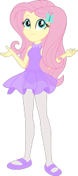 Size: 1441x3257 | Tagged: safe, artist:dupontsimon, imported from derpibooru, fluttershy, human, fanfic:magic show of friendship, equestria girls, ballerina, clothes, fanfic art, flutterina, leotard, simple background, sleeveless, solo, transparent background, tutu, vector