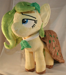 Size: 1896x2152 | Tagged: safe, artist:bastler, imported from derpibooru, oc, oc only, oc:nettle vienna, earth pony, pony, clothes, dress, female, irl, leaves, mare, photo, plushie