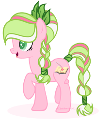Size: 2172x2372 | Tagged: safe, artist:101xsplattyx101, imported from derpibooru, oc, oc only, earth pony, pony, braid, braided tail, earth pony oc, female, open mouth, raised hoof, simple background, solo, tail, transparent background