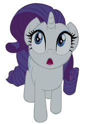 Size: 1280x1829 | Tagged: safe, artist:benpictures1, imported from derpibooru, rarity, pony, unicorn, my little pony: the movie, concerned, cute, female, inkscape, looking up, mare, open mouth, raribetes, simple background, solo, transparent background, vector