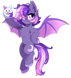 Size: 1280x1405 | Tagged: safe, artist:star-theft, imported from derpibooru, oc, oc only, oc:midnight mist, bat pony, pony, bat pony oc, chest fluff, female, mare, simple background, solo, transparent background