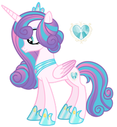 Size: 1280x1382 | Tagged: safe, artist:princess-kitsune-tsu, imported from derpibooru, princess flurry heart, pony, base used, older, simple background, solo, transparent background