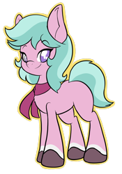 Size: 1668x2388 | Tagged: safe, artist:php156, imported from derpibooru, earth pony, pony, clothes, dahlia, female, g5, looking at you, mare, my little pony: tell your tale, scarf, simple background, solo, transparent background