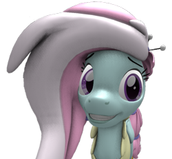 Size: 779x720 | Tagged: safe, alternate version, artist:topsangtheman, imported from derpibooru, kerfuffle, pegasus, pony, 3d, cute, looking at you, simple background, smiling, smiling at you, solo, source filmmaker, transparent background