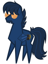 Size: 2928x3904 | Tagged: safe, artist:justapone, imported from derpibooru, oc, oc only, bat pony, pony, bat pony oc, bat wings, beard, big eyes, colored, facial hair, fangs, male, pointy ponies, simple background, solo, stallion, transparent background, wings